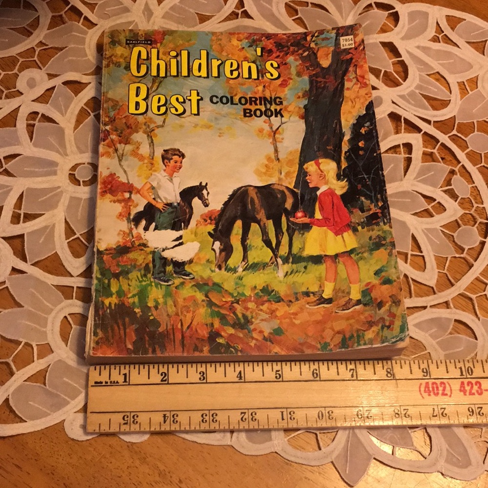 Vintage coloring book